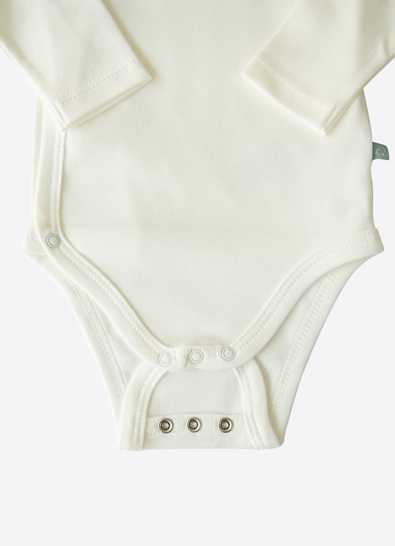 Organic New Basic Extendable Long Sleeve Wrapover Bodysuit - S40322