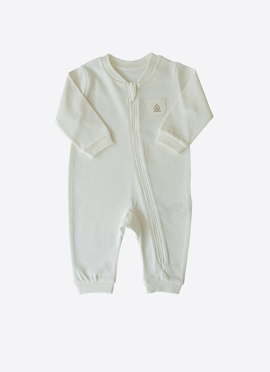 Organic New Basic Zip-Up Sleepsuit - S08254