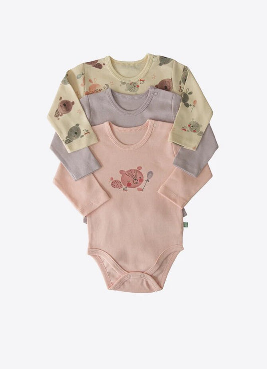 Organic Bambola Bodysuits 3-Pack - S16617