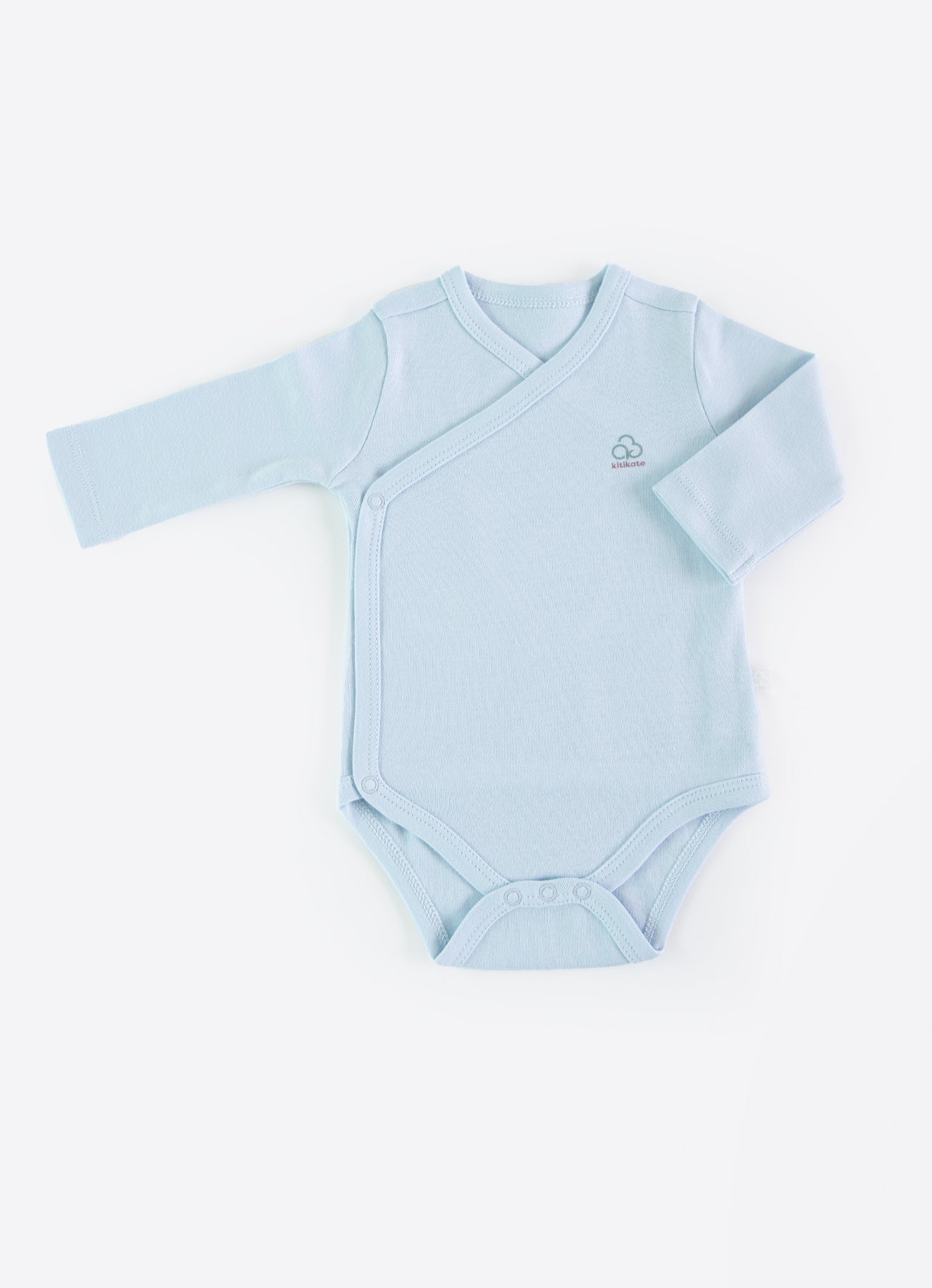 S77268 - Organic Basic Long Sleeve Kimono Bodysuit