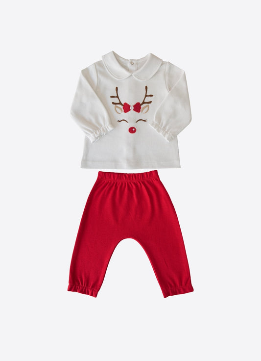 Organic New Year Reindeer 2-Piece Set - S17881