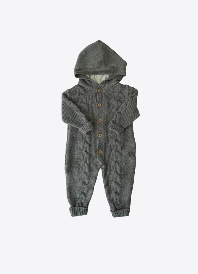 S61833 - Organic Lena Cable Knit Jumpsuit