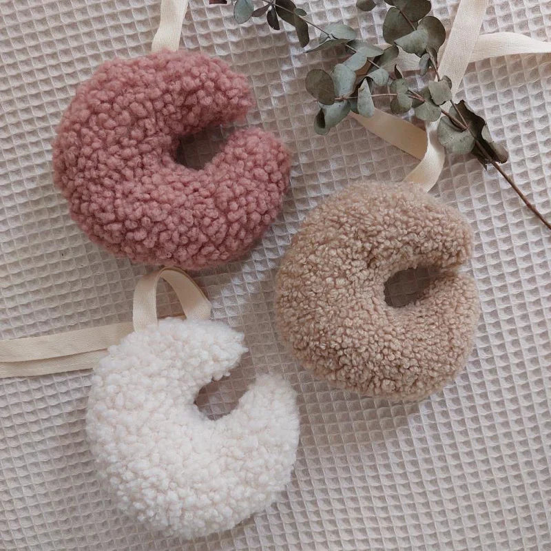 Handmade Teddy Pacifier Holder - Moon