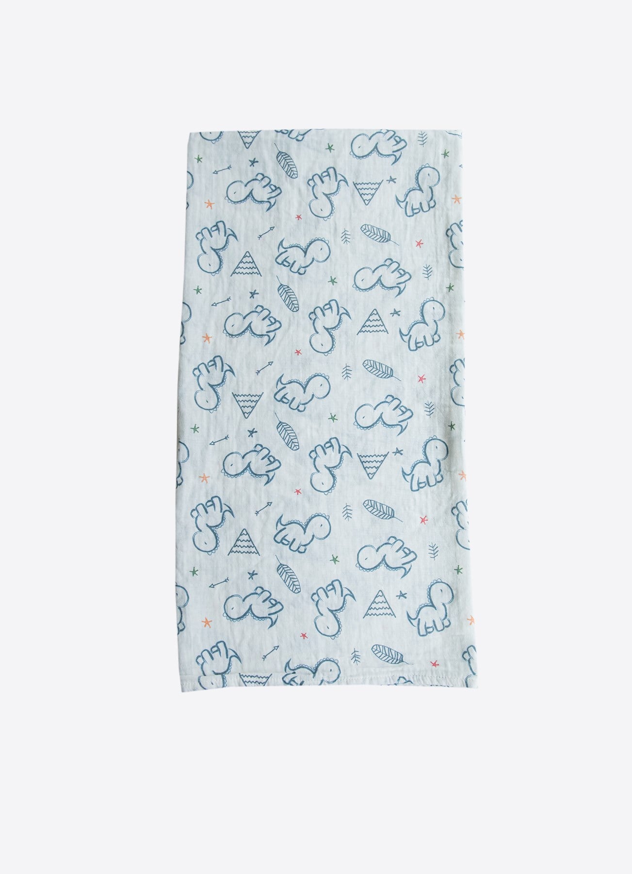 Organic Dino Muslin Blanket
