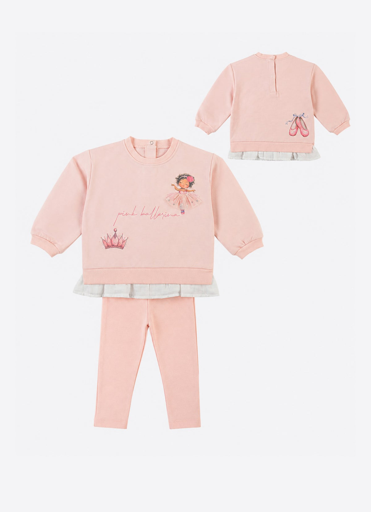S61047 - Organic Pink Ballerina 2-Piece Set