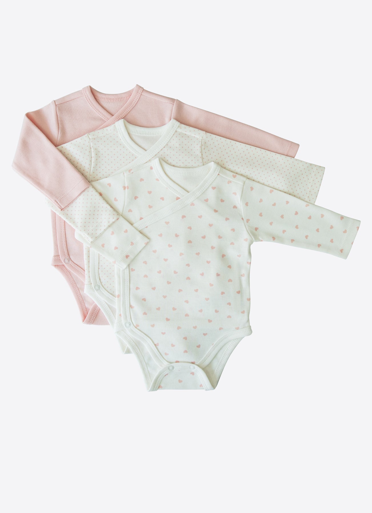 Organic New Dreams Wrapover Bodysuits 3-Pack - S43521