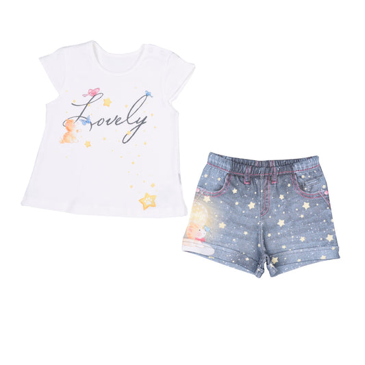 S95531 - Organic Lovely T-shirt & Shorts Set