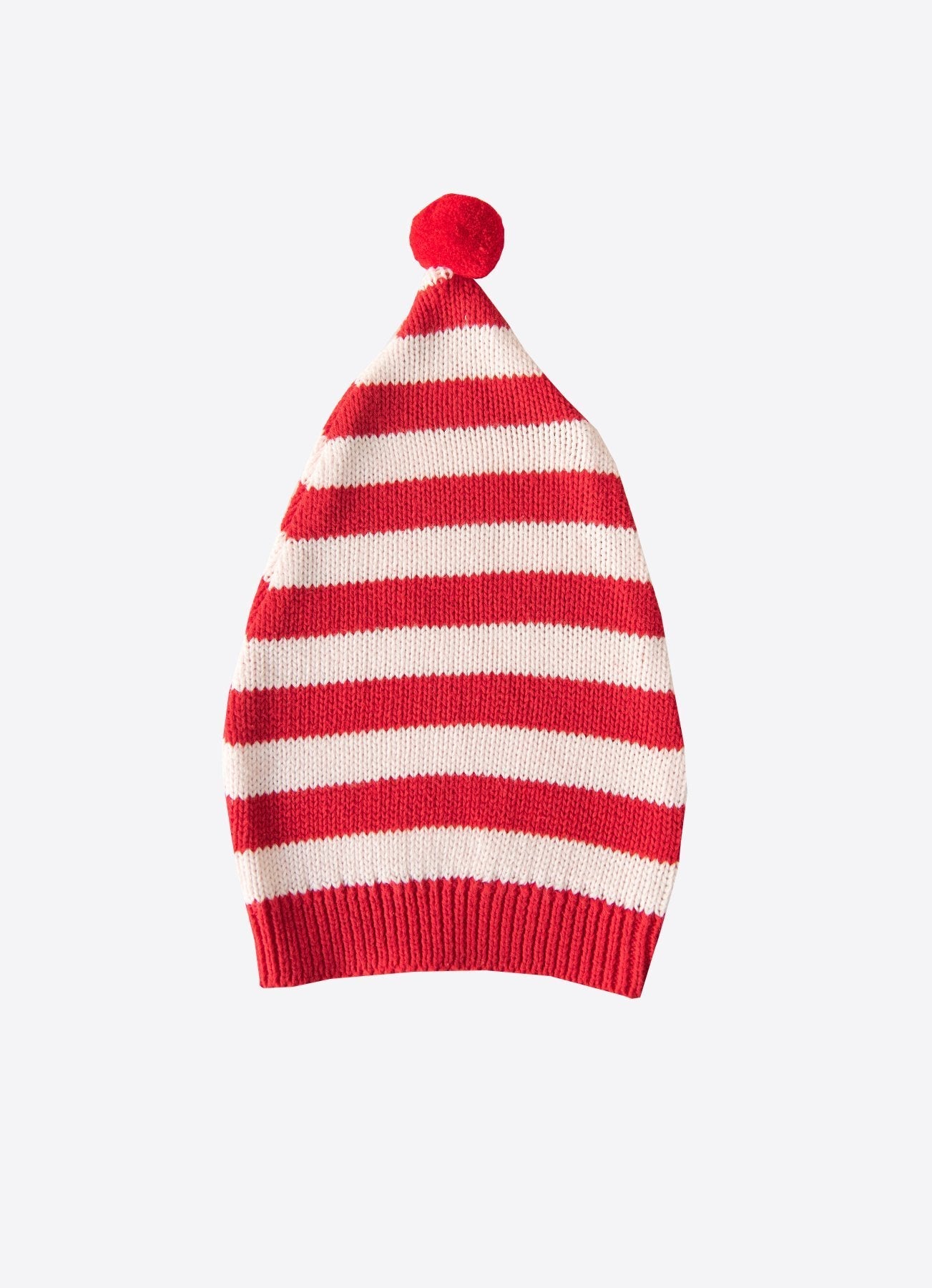 Organic Christmas Knitted Striped Hat - S18673