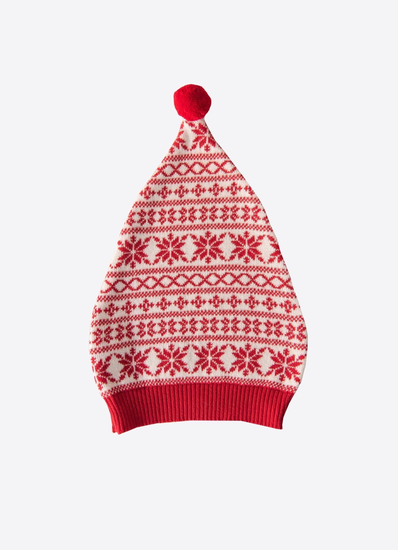 Organic New Year Snowflakes Knitted Hat - S18703