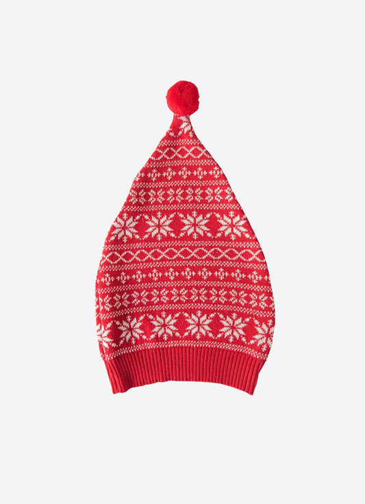Organic New Year Snowflakes Knitted Hat - S18703