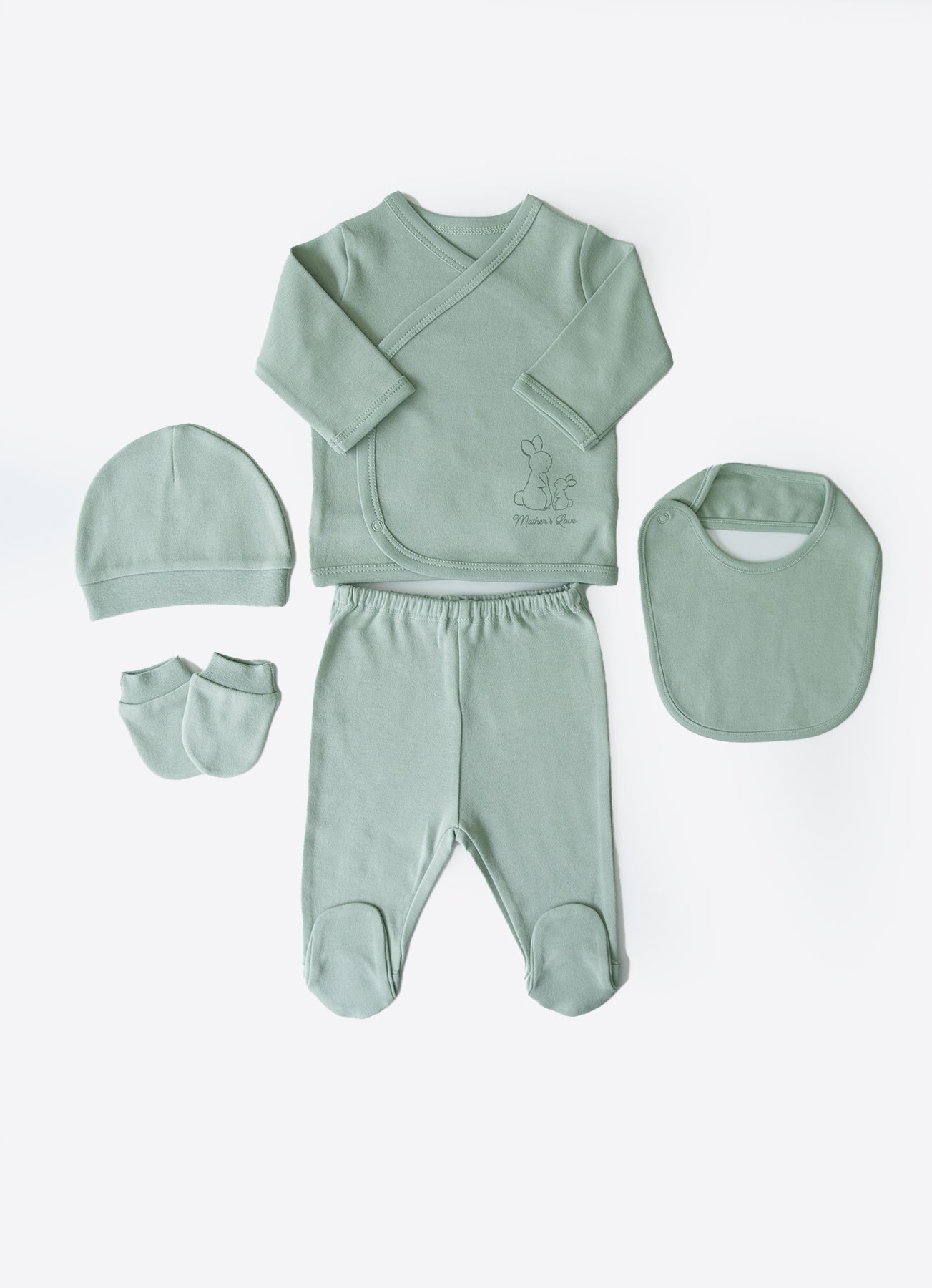 S71194 - Organic Basic 5-Piece Newborn Set